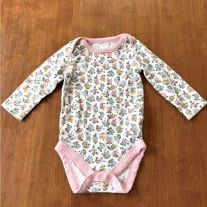 Baby Boden Floral Onesie